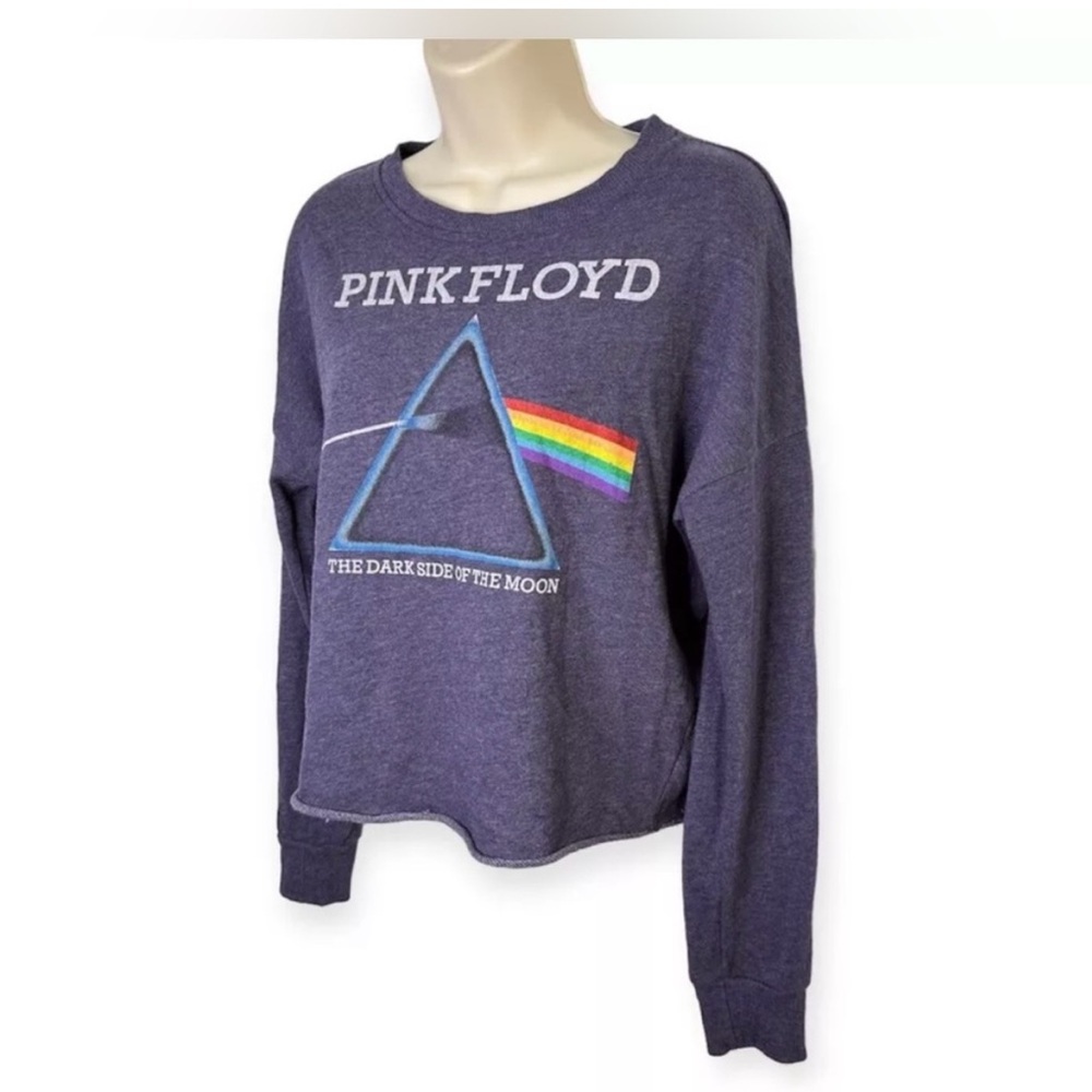 Cropped Band Sweater Pink Floyd Size MD